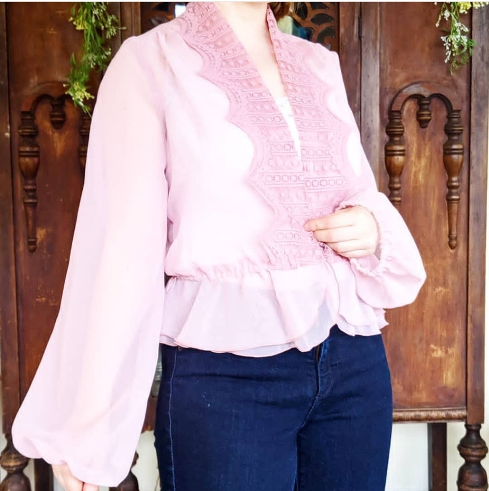 Late 50s Vintage Handmade Sample Blouse